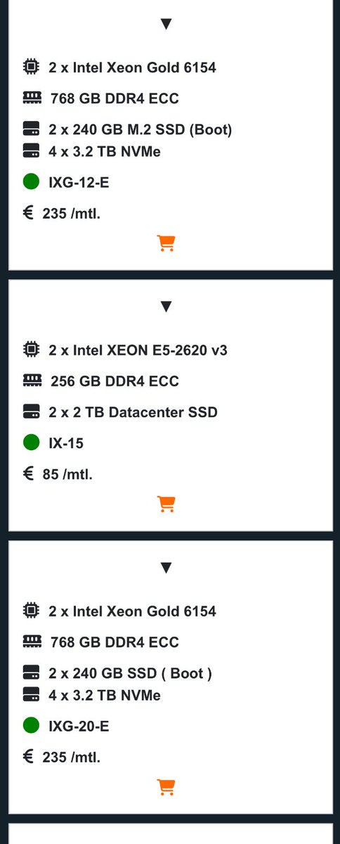 We got some Dedicated-Servers ready to deploy for you! 

pawhost.de/dedicated
