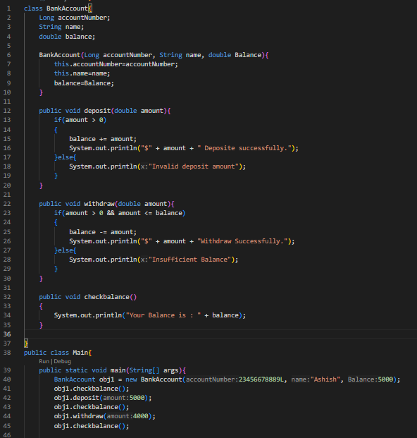 4021_Ashish's tweet photo. #Day8 of #100DaysOfCode 
Today I worked on a real-world project like a banking system to apply and practice more OOP concepts. Also continued my DSA journey — currently focusing on arrays. #Java #DSA #OOP #CodingPractice #LetsCodeTogether https://t.co/UlFq1CPIWz
