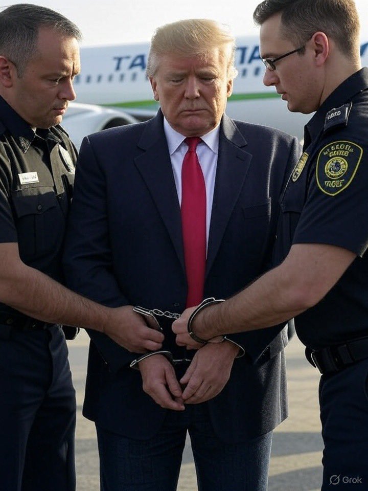 I wanted to see Canadian Border Service Agents handcuff Trump &amp; deport him to El Salvador since Germany doesn’t warn him. 
#G7 #TrumphasDementia