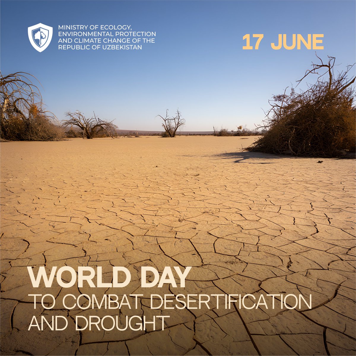 June 17 – World day to combat desertification and drought

Read more:gov.uz/en/eco/news/vi…