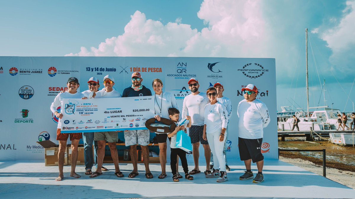 🎣 Más de 40 embarcaciones en la Copa Don Diego de la Peña + premios de hasta $200,000.
Felicidades a las y los ganadores y a #NANTAIcancun por su colaboración especial durante la premiación.
Gracias <a href="/NauticosQRoo/">Asociados Nauticos Quintana Roo</a>  y #TorneoDePescaMueiro por impulsar el turismo deportivo