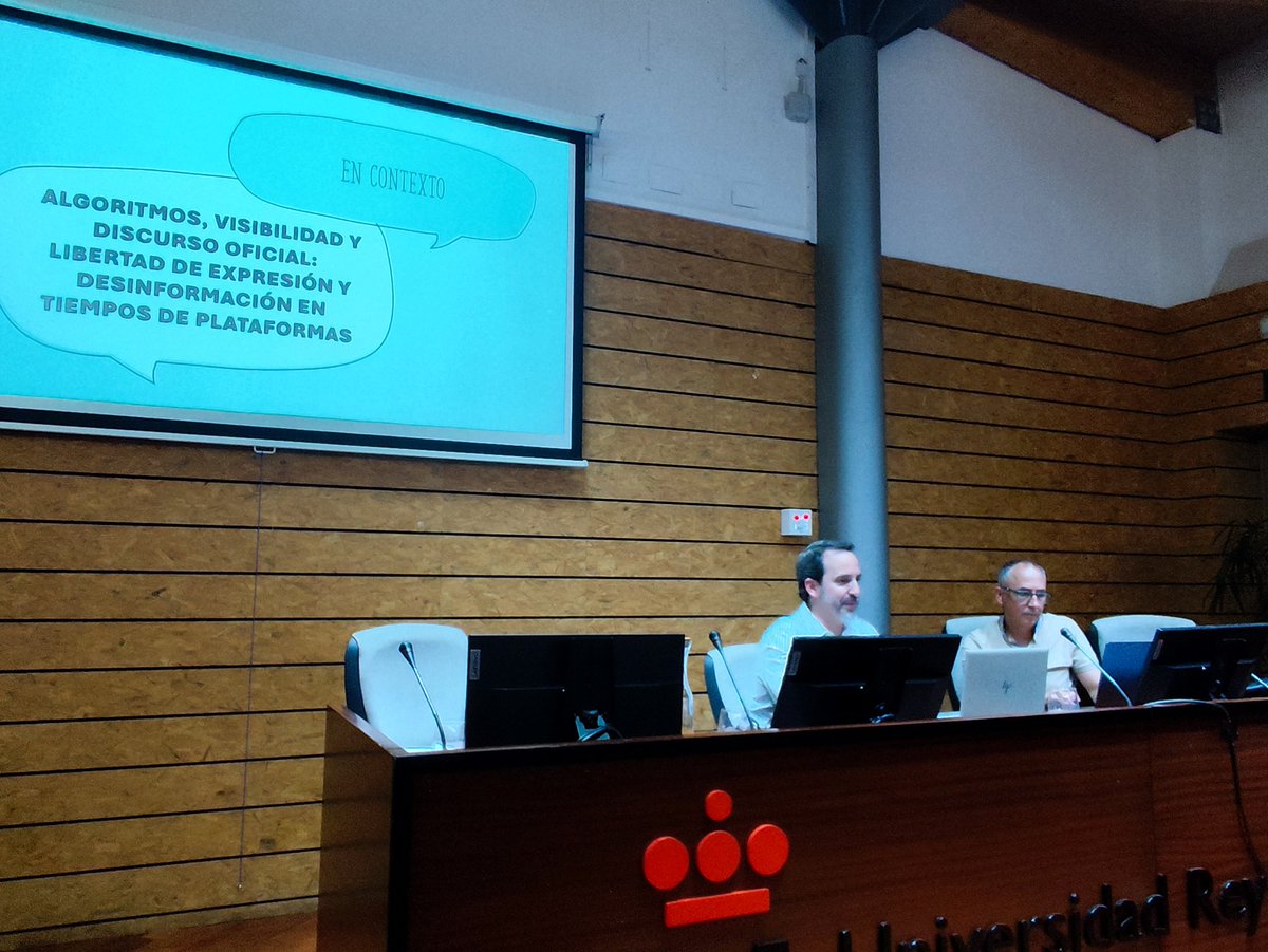 👉 Hoy <a href="/maxibron/">Maxi Bron</a> , de <a href="/unc_cordoba/">UNC</a> imparte el Seminario Permanente <a href="/ciberimaginario/">GrupoCiberimaginario</a> sobre Algoritmos, visibilidad y discurso social eventos.urjc.es/134856/detail/… <a href="/urjc/">URJC</a> <a href="/fccom_urjc/">FCCOM URJC</a> #GIDcomtedea #desinformacion