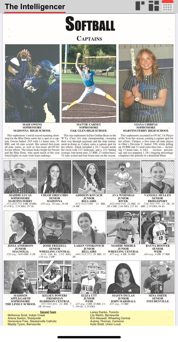 Congratulations <a href="/Maddie_Lucas12/">Maddie Lucas</a> on being the named 1st-Team All-Valley <a href="/IntelligencerWV/">The Intelligencer</a> <a href="/OhioStingrays09/">Ohio Stingrays 09</a>