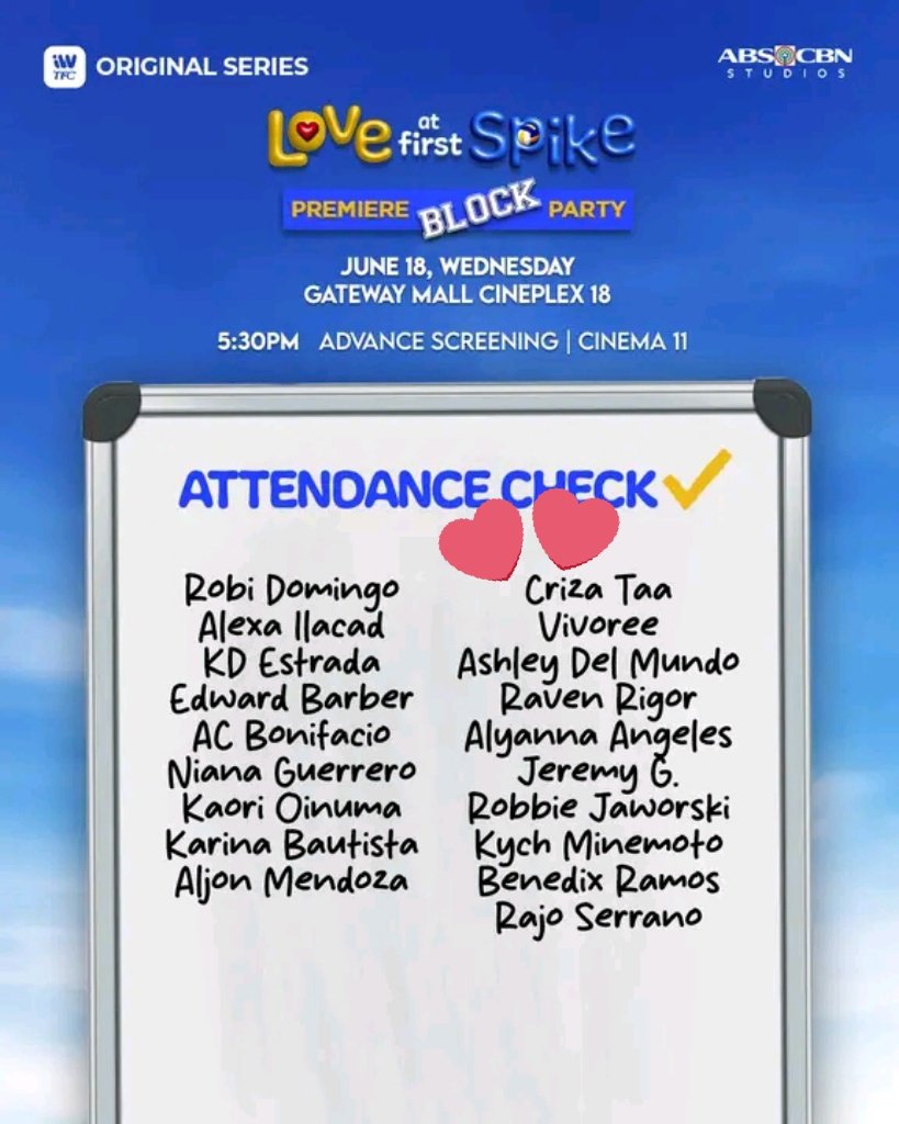 Nasa Premiere Block Party tomorrow si Criza! 😊