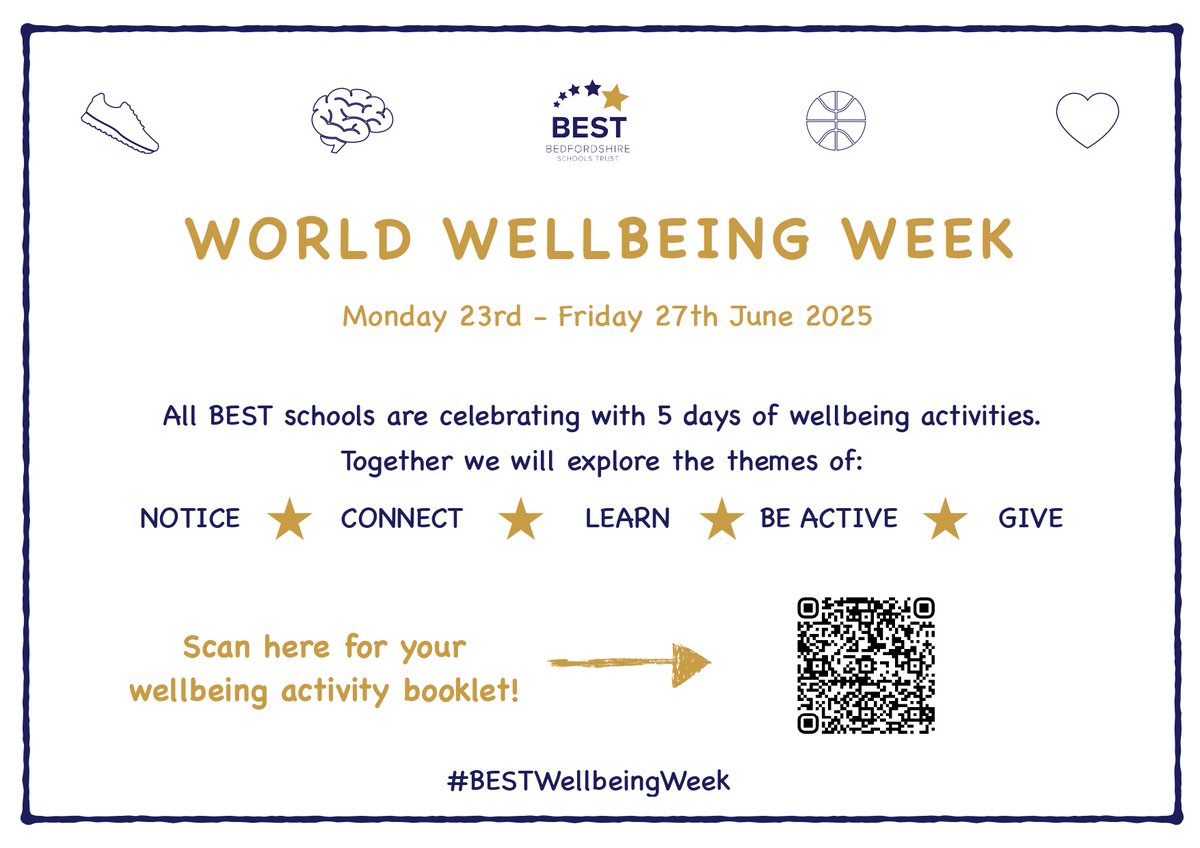 EtonburyAcademy's tweet photo. Next week is wellbeing week ⭐
All BEST schools will be celebrating with a variety of activities for staff and students during the week.
#bestwellbeingweek #eta #wellbeing
@ETAJuniors @ETASixthform @ETA_HUB https://t.co/ntxN2DWl7M