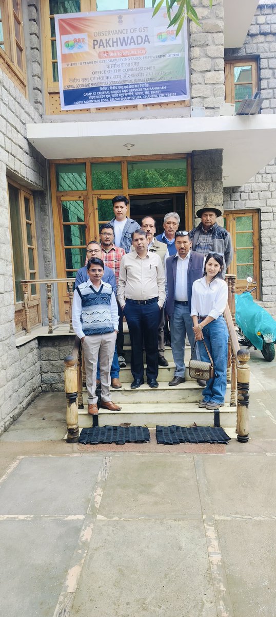 CGST_JAMMU (@cgstjammu) on Twitter photo On the occasion of GST Pakhwada from 16th to 30th June 2025, CGST Commissioner J&K & Ladakh, Shri Gyan Chand Jain interacted with tax payers and trade representatives of ASSOCHAM, Ladakh Chambers, Ladakh Hotels Association etc. at Leh. <a href="/cbic_india/">CBIC</a> <a href="/FinMinIndia/">Ministry of Finance</a> <a href="/cgstchdzone/">CGST Chandigarh Zone</a> On the occasion of GST Pakhwada from 16th to 30th June 2025, CGST Commissioner J&K & Ladakh, Shri Gyan Chand Jain interacted with tax payers and trade representatives of ASSOCHAM, Ladakh Chambers, Ladakh Hotels Association etc. at Leh. <a href="/cbic_india/">CBIC</a> <a href="/FinMinIndia/">Ministry of Finance</a> <a href="/cgstchdzone/">CGST Chandigarh Zone</a>