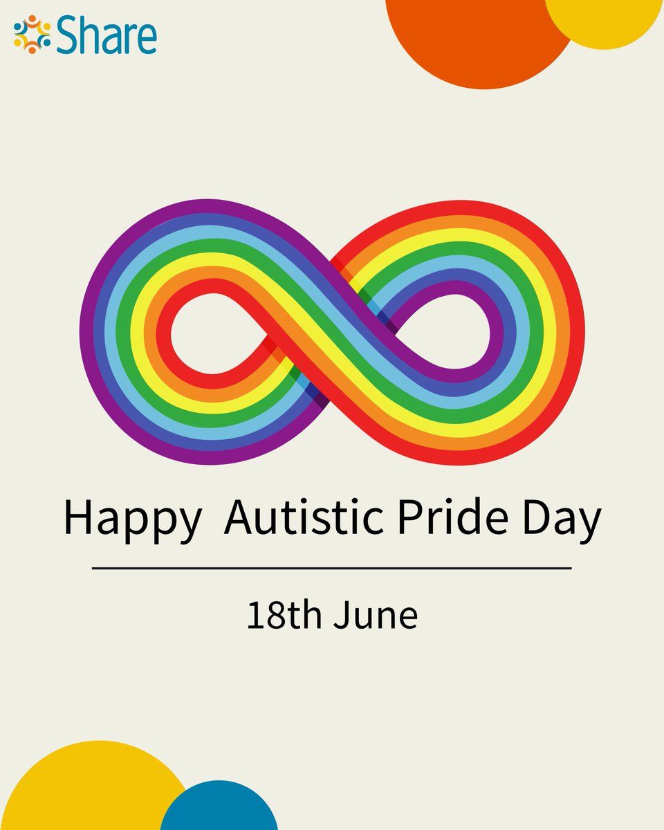 Happy #AutisticPrideDay! 🎉

Celebrated every year on 18th June, Autistic Pride Day is a time to recognise and honour the strengths, perspectives, and experiences of autistic people around the world.

Many people celebrate the day by hosting community events such as rallies,