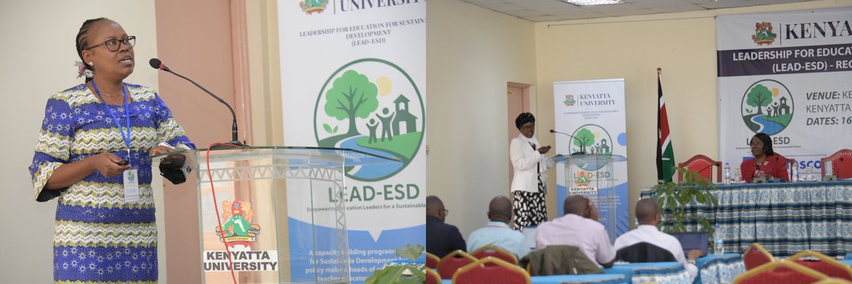 Kenyatta University #ExperienceKU (@kenyattauni) on Twitter photo 🌍 Dynamic Insights on Learning Action Areas!
A rich session chaired by Dr. Nelly Otube and presented by Dr. Damaris Kariuki, Dr. Everlyn Wemali, Dr. Charles Chikunda, Prof. Mary Otieno, and Dr. Beryl Otieno explored the LEAD-ESD Learning Action Areas at the Leadership for 🌍 Dynamic Insights on Learning Action Areas!
A rich session chaired by Dr. Nelly Otube and presented by Dr. Damaris Kariuki, Dr. Everlyn Wemali, Dr. Charles Chikunda, Prof. Mary Otieno, and Dr. Beryl Otieno explored the LEAD-ESD Learning Action Areas at the Leadership for