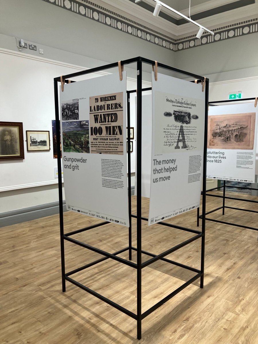 Creative_Dton's tweet photo. There are many documents relating to railways in Darlington Library, and some original art works inspired by them, with some on display alongside the Whistle Stop exhibition, part of the S&amp;DR200 festival in the Art Gallery there  until Wednesday 23rd July https://t.co/227Q6YWmXq https://t.co/ApBluRu0vx