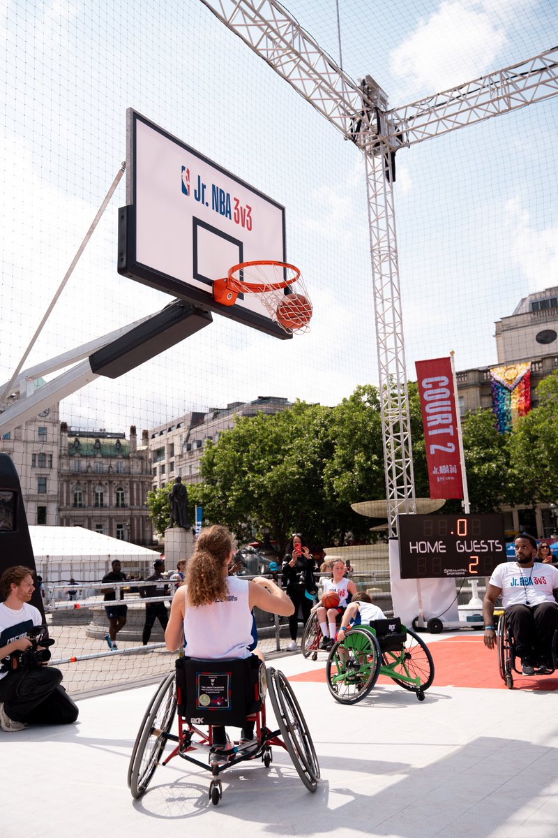 Inspiring to see young Brits getting involved with the first-ever Jr NBA 3v3 tournament finals in Trafalgar Square earlier this month. With 10 teams competing in one of America’s favorite sports in the ❤️ of London, we’re sure that some <a href="/NBA/">NBA</a> stars in-the-making will be coming
