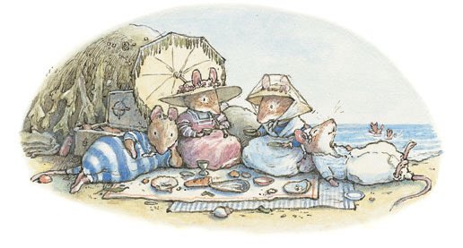 The warm summer sun has arrived at Brambly Hedge… and mice plan to fully embrace it!