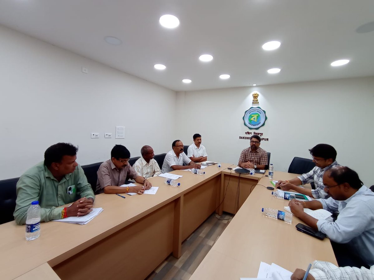 Meeting with all recognized political parties regarding pre-SSR, rationalization and others was held today at Dakshin Dinajpur HQ in presence of EROs and OC, Election. The meeting was chaired by the DM&amp;DEO Dakshin Dinajpur Sir.