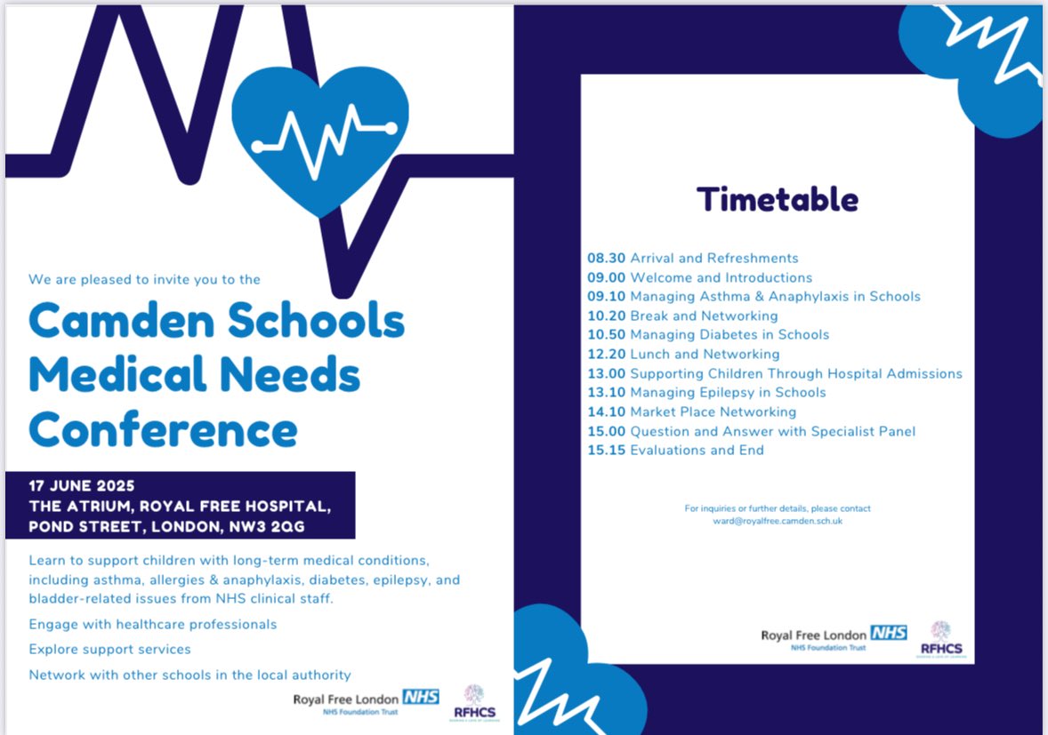 Sinéad Doherty (@cnssinead) on Twitter photo Thank you to Sammy & organisers for inviting my to speak at the inaugural Camden Schools Medical Needs
Conference where I spoke about how to use an #AllergyActionPlan as an assessment tool in initiating the correct treatment for CYP experiencing an acute reaction <a href="/RoyalFreeNHS/">Royal Free London</a> ✨ Thank you to Sammy & organisers for inviting my to speak at the inaugural Camden Schools Medical Needs
Conference where I spoke about how to use an #AllergyActionPlan as an assessment tool in initiating the correct treatment for CYP experiencing an acute reaction <a href="/RoyalFreeNHS/">Royal Free London</a> ✨