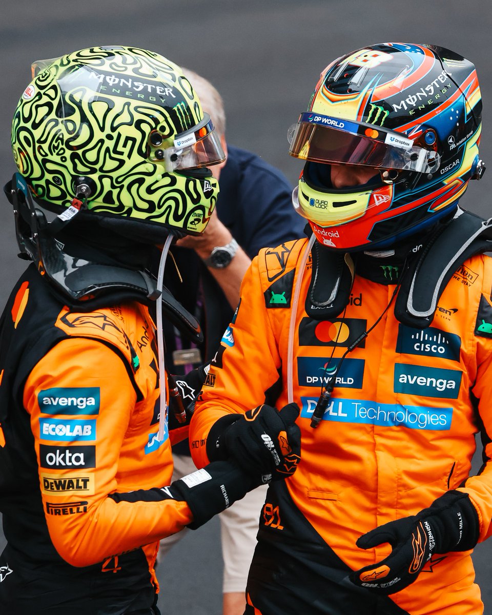 McLarenF1's tweet photo. Lando 🤝 Oscar 

Our duo 🧡

#McLaren https://t.co/LSjFeRXYY6