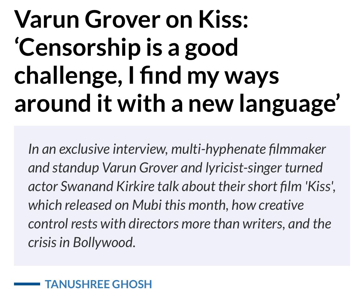 Newton Cinema (@newtoncinema) on Twitter photo “A provocative slice of cinema that asks more questions than it answers.” — Moneycontrol
Ready for the questions?
🎬 KISS by Varun Grover
Now on MUBI
🔗 Review: bit.ly/KISS_Moneycont… “A provocative slice of cinema that asks more questions than it answers.” — Moneycontrol
Ready for the questions?
🎬 KISS by Varun Grover
Now on MUBI
🔗 Review: bit.ly/KISS_Moneycont…