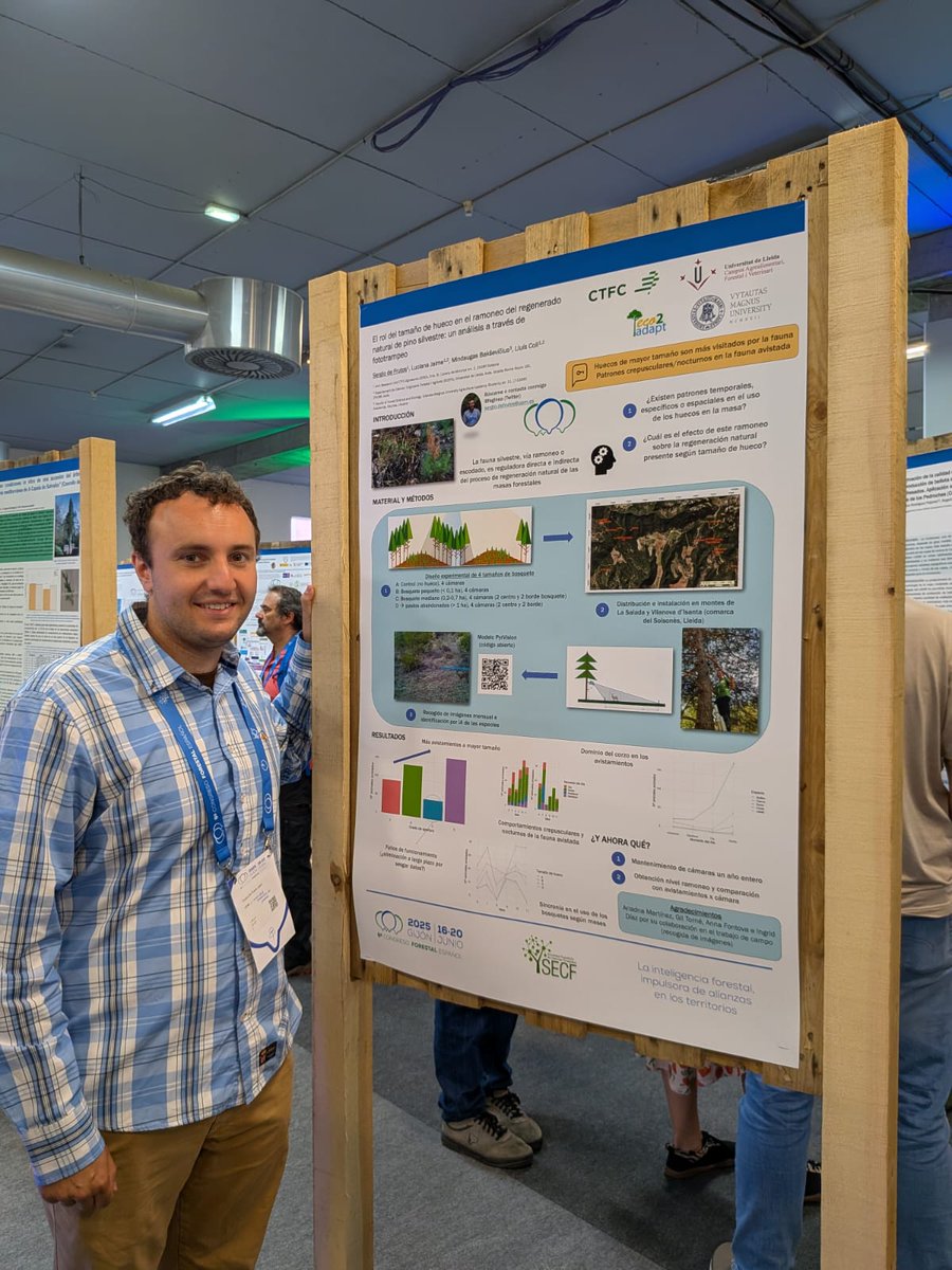 Sergio de Frutos (@faginea) on Twitter photo #9CFE Presentando nuestro póster <a href="/ctforestal/">CTFC</a> #Adaptafor sobre ramoneo y fototrampeo en el marco del proyecto <a href="/eco2adapt/">eco2adapt</a>, con <a href="/LColl_/">Lluís Coll</a> y <a href="/LuciLuJG/">Luciana Jaime</a> #9CFE Presentando nuestro póster <a href="/ctforestal/">CTFC</a> #Adaptafor sobre ramoneo y fototrampeo en el marco del proyecto <a href="/eco2adapt/">eco2adapt</a>, con <a href="/LColl_/">Lluís Coll</a> y <a href="/LuciLuJG/">Luciana Jaime</a>