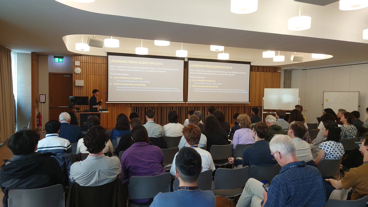 Sitan Chen talks about information-memory-computation tradeoffs for learning quantum states.
#FQC25