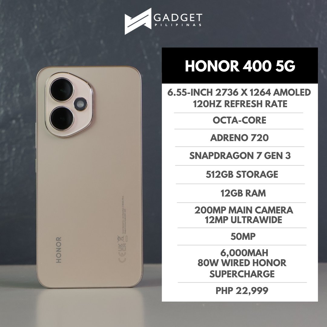 gadgetpilipinas's tweet image. Here are the specs and pricing of the #HONOR4005G! #YourAIPhone #BringPhotosToLife

Link: vist.ly/3n74iws