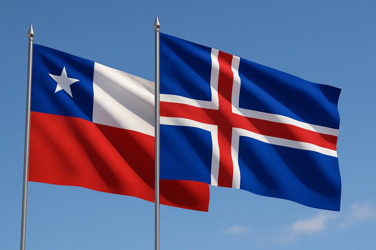 Embassy of Chile to Norway and Iceland (@echilenoruega) on Twitter photo Happy National Day, Iceland! 🇮🇸
Today we join celebrating 81 years of independence.
Chile values our strong friendship and looks forward to deepening cooperation for the benefit of our peoples.
¡Muchas felicidades! 🇨🇱🤝🇮🇸
<a href="/MFAIceland/">MFA Iceland 🇮🇸</a> <a href="/Minrel_Chile/">Cancillería Chile 🇨🇱</a> Happy National Day, Iceland! 🇮🇸
Today we join celebrating 81 years of independence.
Chile values our strong friendship and looks forward to deepening cooperation for the benefit of our peoples.
¡Muchas felicidades! 🇨🇱🤝🇮🇸
<a href="/MFAIceland/">MFA Iceland 🇮🇸</a> <a href="/Minrel_Chile/">Cancillería Chile 🇨🇱</a>