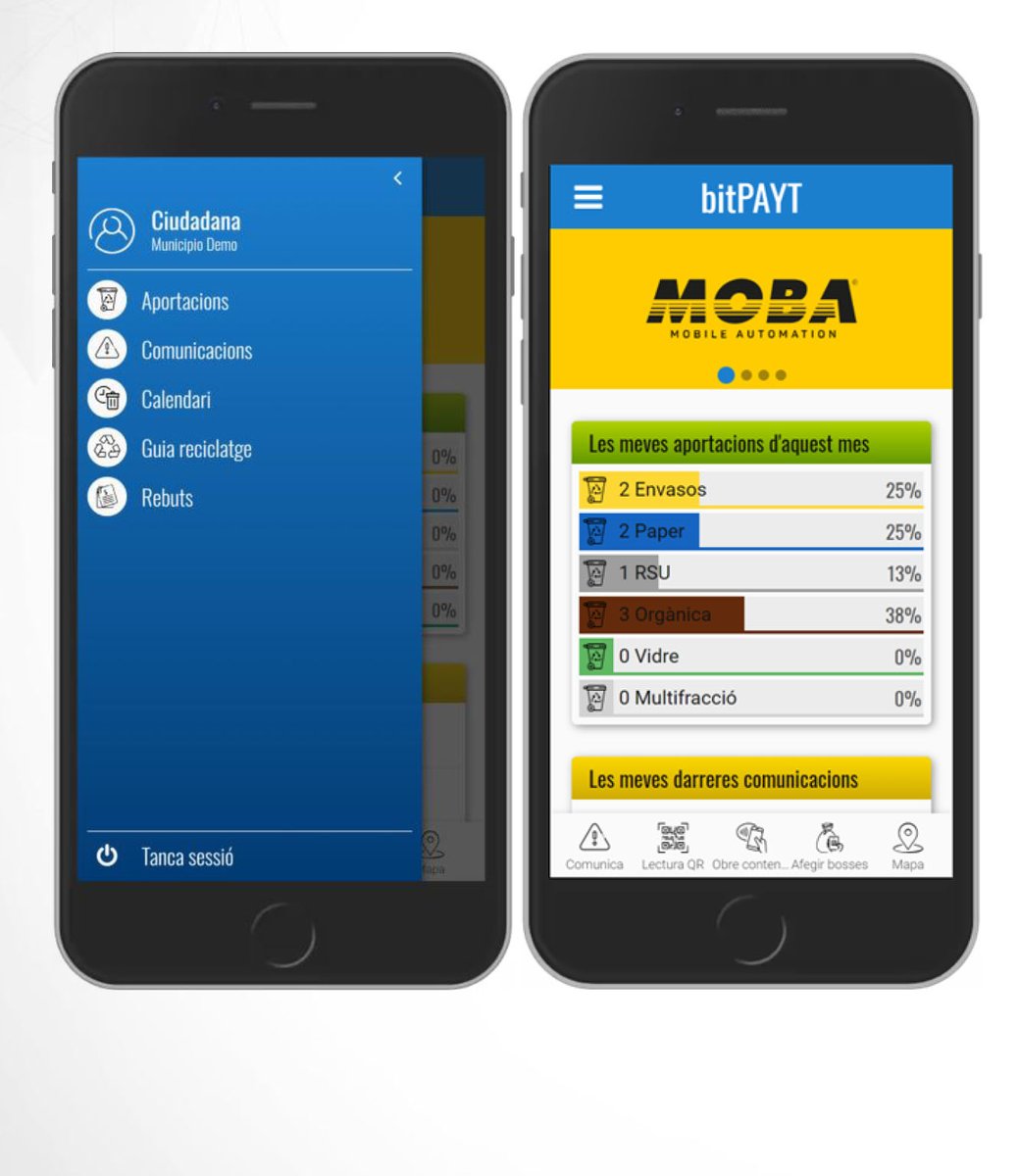 ❗️Es posa en marxa una nova aplicació mòbil per millorar la gestió dels residus al municipi
♻️L’objectiu és posar a l’abast de la ciutadania les eines necessàries per augmentar el percentatge de la recollida selectiva dels residus i reduir les emissions i el seu impacte ambiental