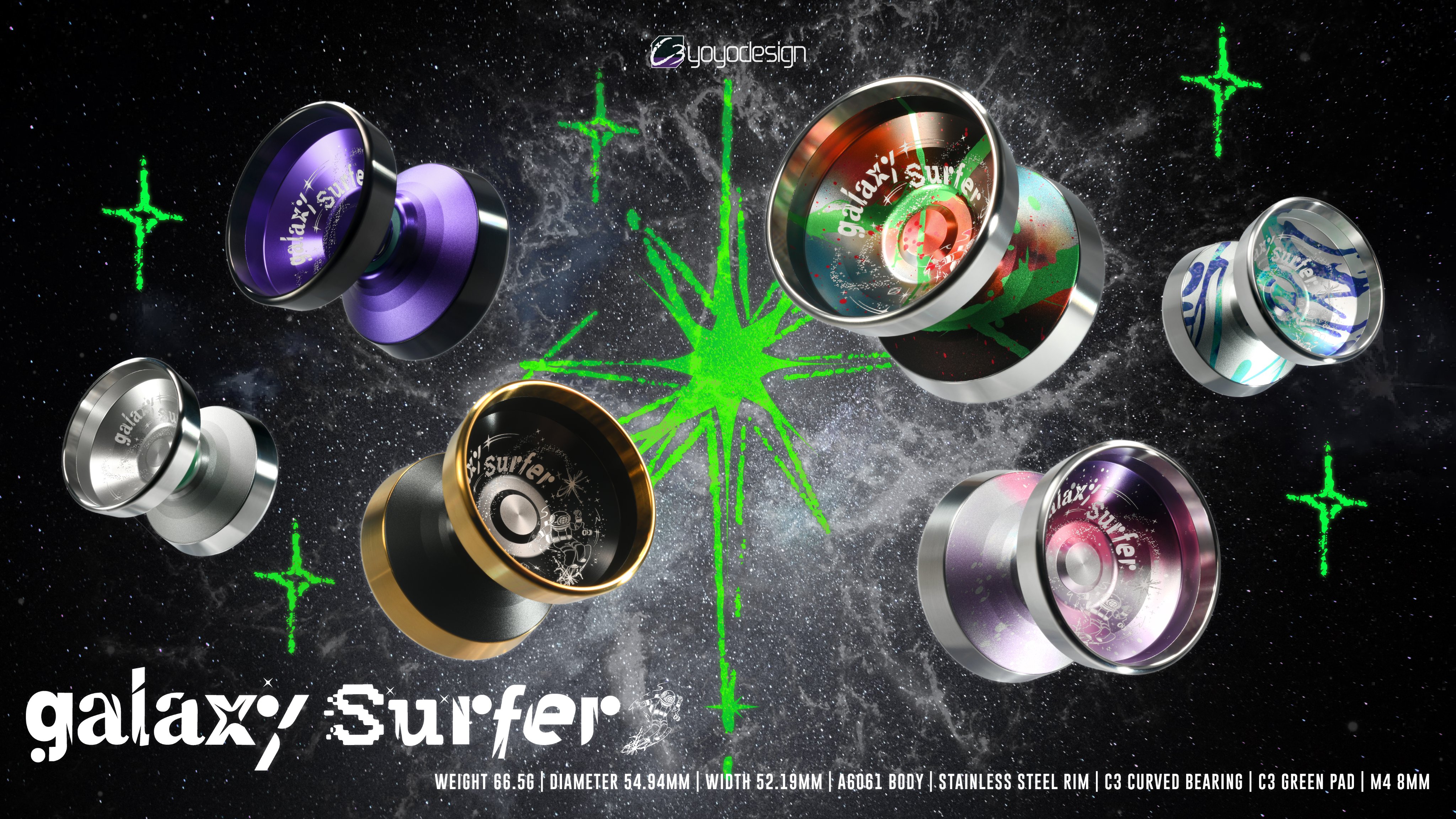 C3ヨーヨー】ギャラクシーサーファー galaxy surfer ヨーヨー