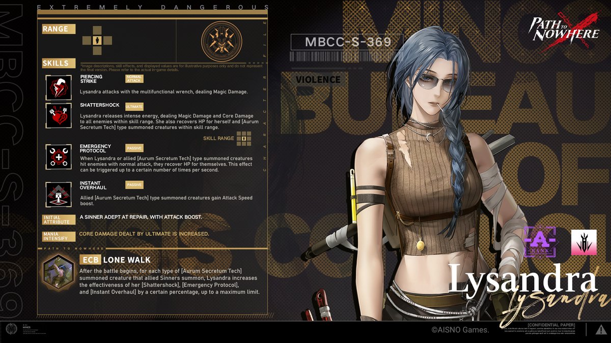 ■ MBCC-S-369 Lysandra
■ Fury Tendency

"Hey. Still alive? That's... good. Um, I'm not great at small talk."

#PathtoNowhere #PTN #ExodusAuricSanctuary