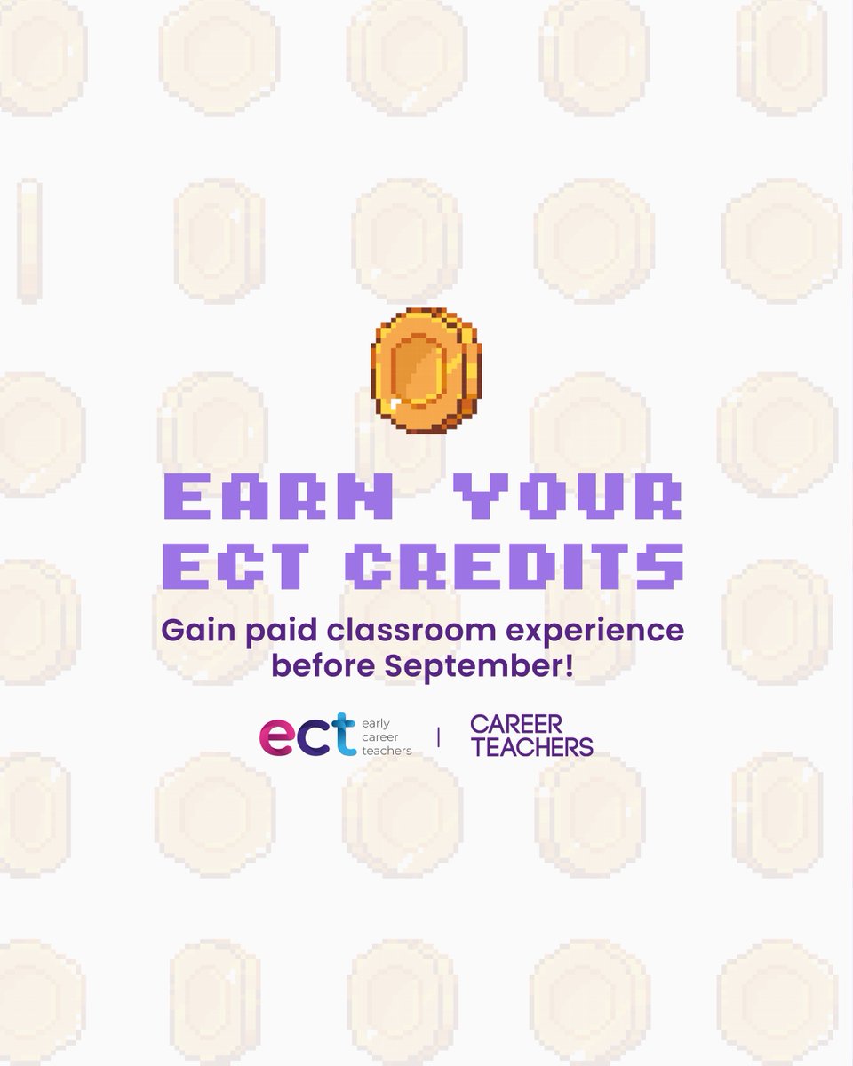 CTnewjobs's tweet image. 🎓 Did you know? As an ECT with Career Teachers, you can start gaining PAID classroom experience right now — no need to wait until September! 💼💰
👉 Hit the link to get started: buff.ly/eLiQRyu

#EarlyCareerTeacher #ECTSupport #TeachingJobs #TeacherLife #EducationCareers