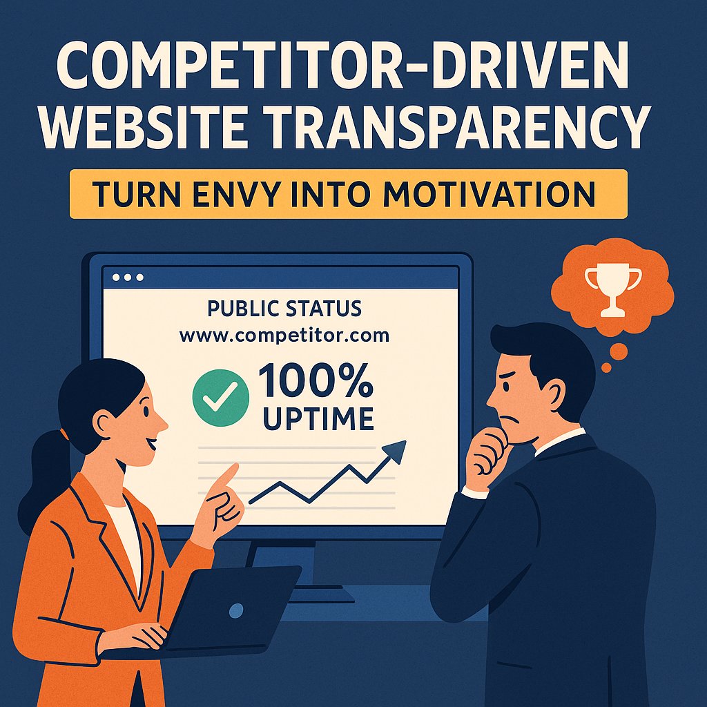 wpmctrl's tweet image. 👀 Feel a little jealous of your competitor’s site?
Faster.
Sleeker.
More trustworthy?
Here’s how to turn envy into strategy — with competitor-driven website transparency 👇
#WebDev #WebsiteTrust #WPMissionControl