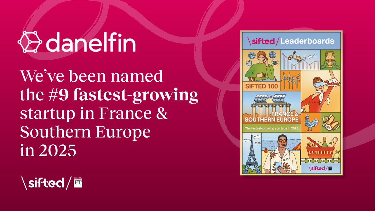 🚀 Danelfin ranks #9 on <a href="/Siftedeu/">Sifted</a>’s 2025 Leaderboard of the fastest-growing startups in France &amp; Southern Europe!

Honored to be among the top 10 scaleups driving innovation and growth.

📊Full ranking → sifted.eu/leaderboards/f…

#Sifted100 #Growth #Fintech #AI