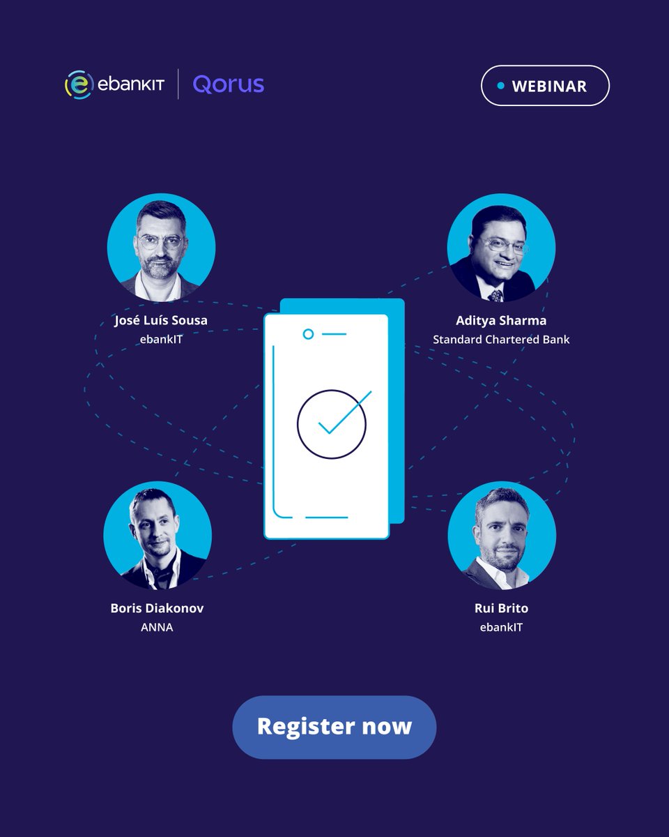 e_bank_it's tweet image. On June 23, we’re joining the @WeAreQorusSME Banking Community for an exclusive webinar to explore one of the hottest trends in business banking: the rise of Super Apps.

Save your spot and be part of the conversation: hubs.ly/Q03snYzC0

#SuperApps #BusinessBanking