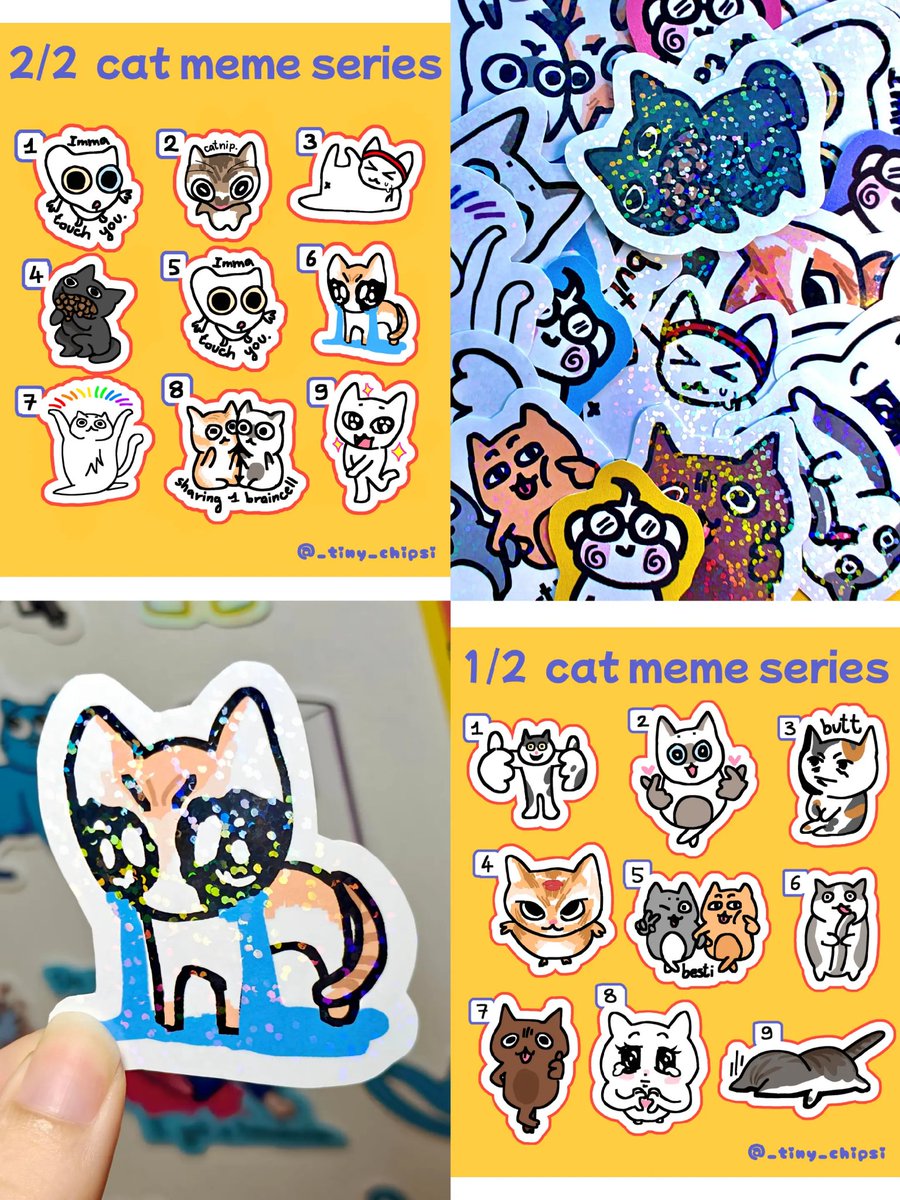 _tiny_chipsi's tweet photo. 2nd shop update 🌈 !! New stickers and my first prints are available in store now 😲➡️ https://t.co/RHYJDdB1mi 

#shopupdate #kofi #stickers #prints #photocard #fanart #cats #meme #alienstage #ivantill #theguyshewasinterestedinwasntaguyatall  #momonga #gojo #artist #noai https://t.co/QkLwpTAaZb
