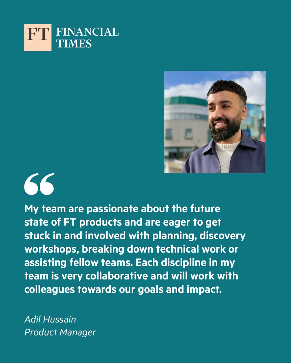 What’s it like to be a Product Manager at the FT?
Adil shares how product, data &amp; journalism come together to shape meaningful experiences for millions. From AI tools to onboarding redesigns.
Read Adil’s full blog here 👇
bit.ly/43N3Wvl
#LifeAtFT #ProductManagement