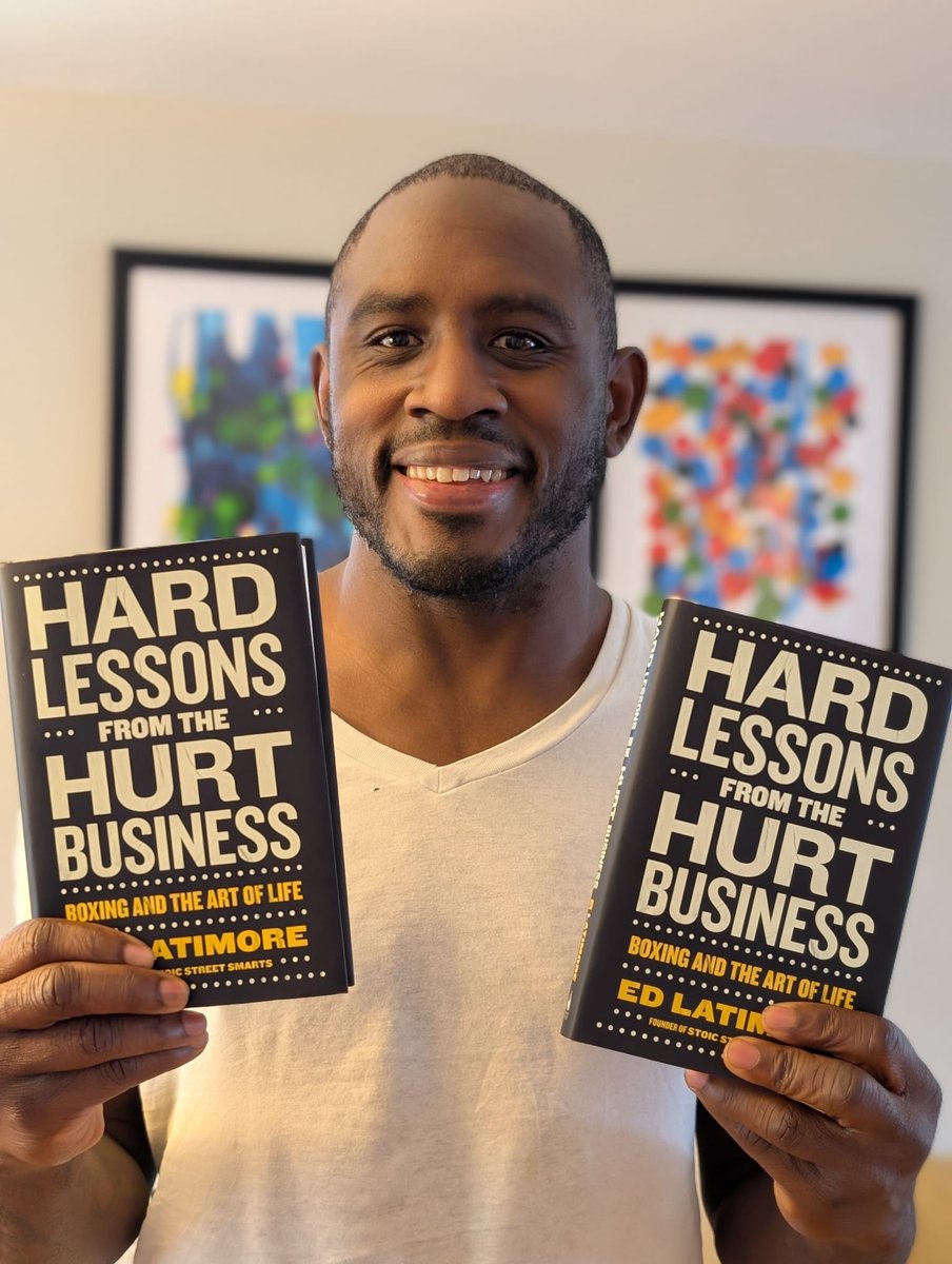 After 2 years of work, it's nice to hold the physical product in my hand.

I'm still a few weeks out from launch day, but this is still cool .

You can pre-order Hard Lessons From The Hurt Business at the link below or wherever you buy books!

edlatimore.com/hard-lessons-f…