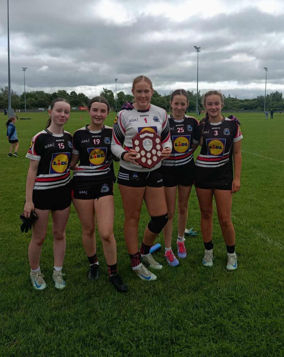 Congratulations to Kate Hennessy,Rosa Kelly,Kara Tobin,Emma O Connor &amp; Allie O Shea winners of the U14 League C Cup final #Knockainey LGFA