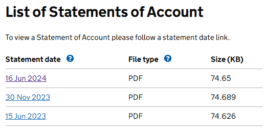 lou2sing's tweet photo. @HMRCcustomers The email says the statement is available, so they go to statements, and it is June 2024 not June 2025. This person was email to say look at statements . https://t.co/3LM3y3lXrQ