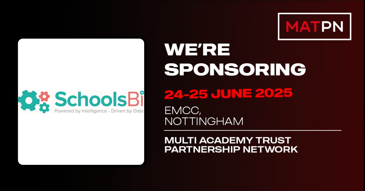 schoolsbi's tweet photo. You can catch us at MATPN Midlands on the 24-25th of June. 😄

We're sponsoring and can't wait to see familiar faces, and meet some new ones!!

If you're attending, stop by and say hi to Rhys Gwillym and Daniel Stucke, they're keen to talk all things data! https://t.co/TpAP0MYAZ5