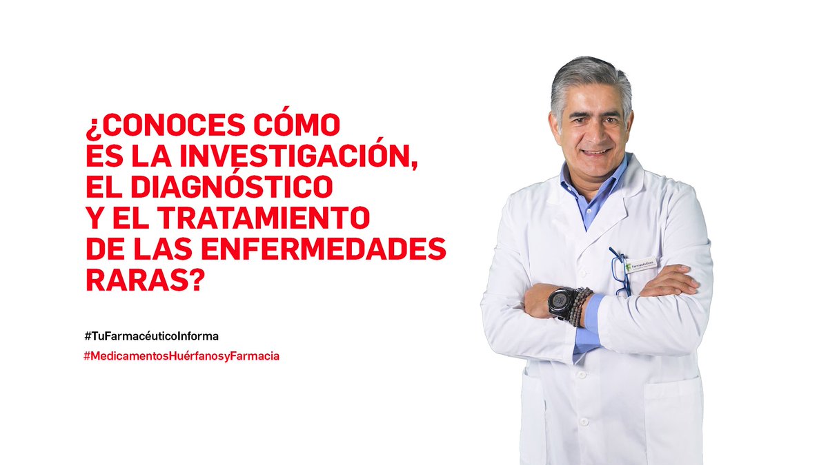 🎥 ¡Nueva serie de #TuFarmacéuticoInforma!

🧬 ¿Conoces cómo es la investigación diagnóstico y el tratamiento de las enfermedades raras?

📽️ Iniciativa en colaboración con <a href="/aelmhu/">AELMHU</a> y <a href="/Medicina_TV/">Medicina Televisión</a>

🔗 Descubre más ➡️ ow.ly/YQ2i50VFkmn

#MedicamentosHuérfanosyFarmacia #EERR