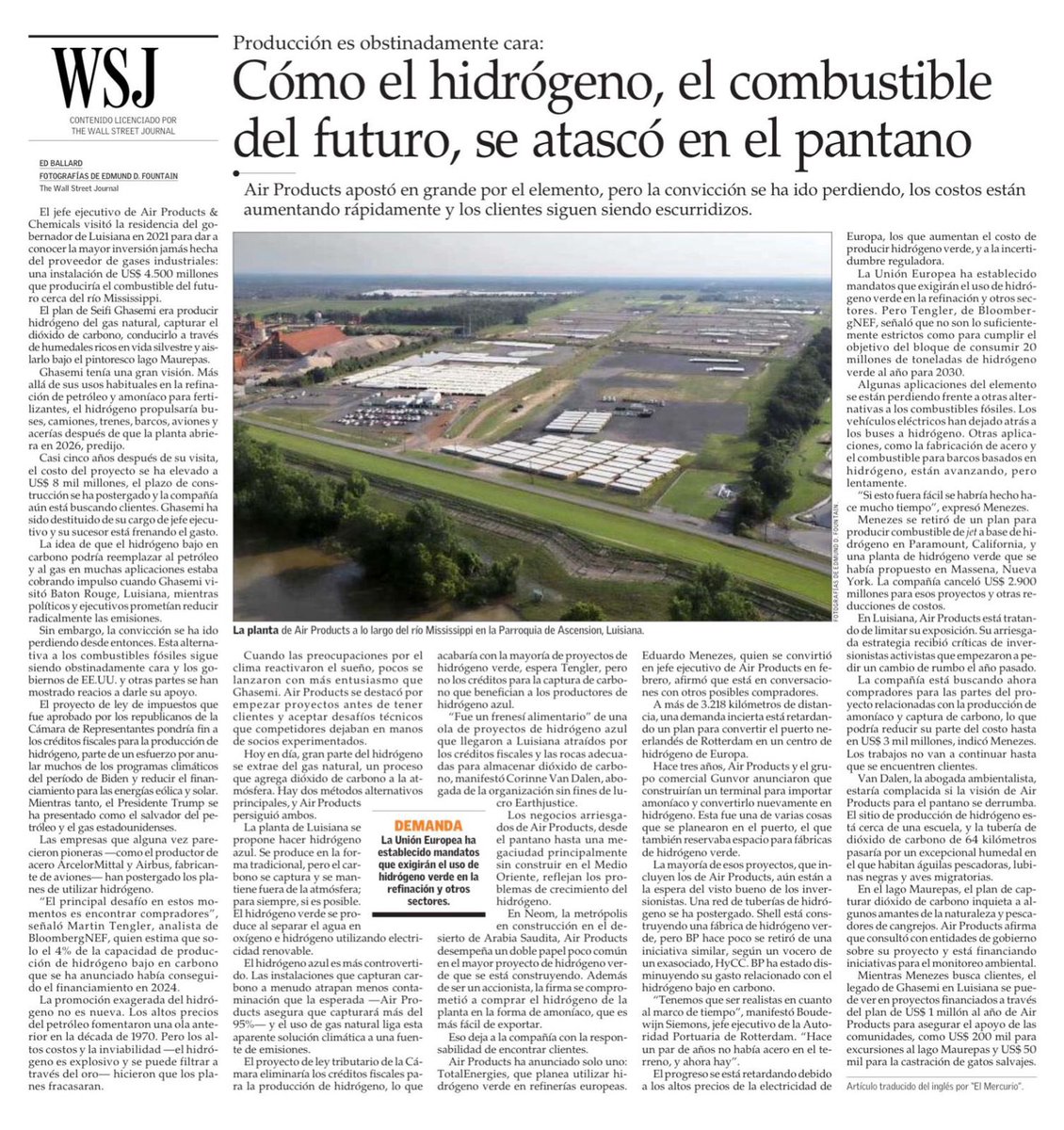 El principal desafío del Hidrógeno bajo en carbono es encontrar compradores.