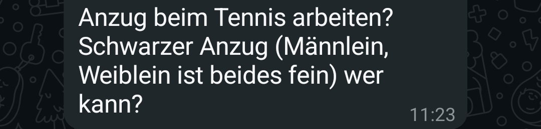 1 zu 0 für meinen nicht binären Arsch