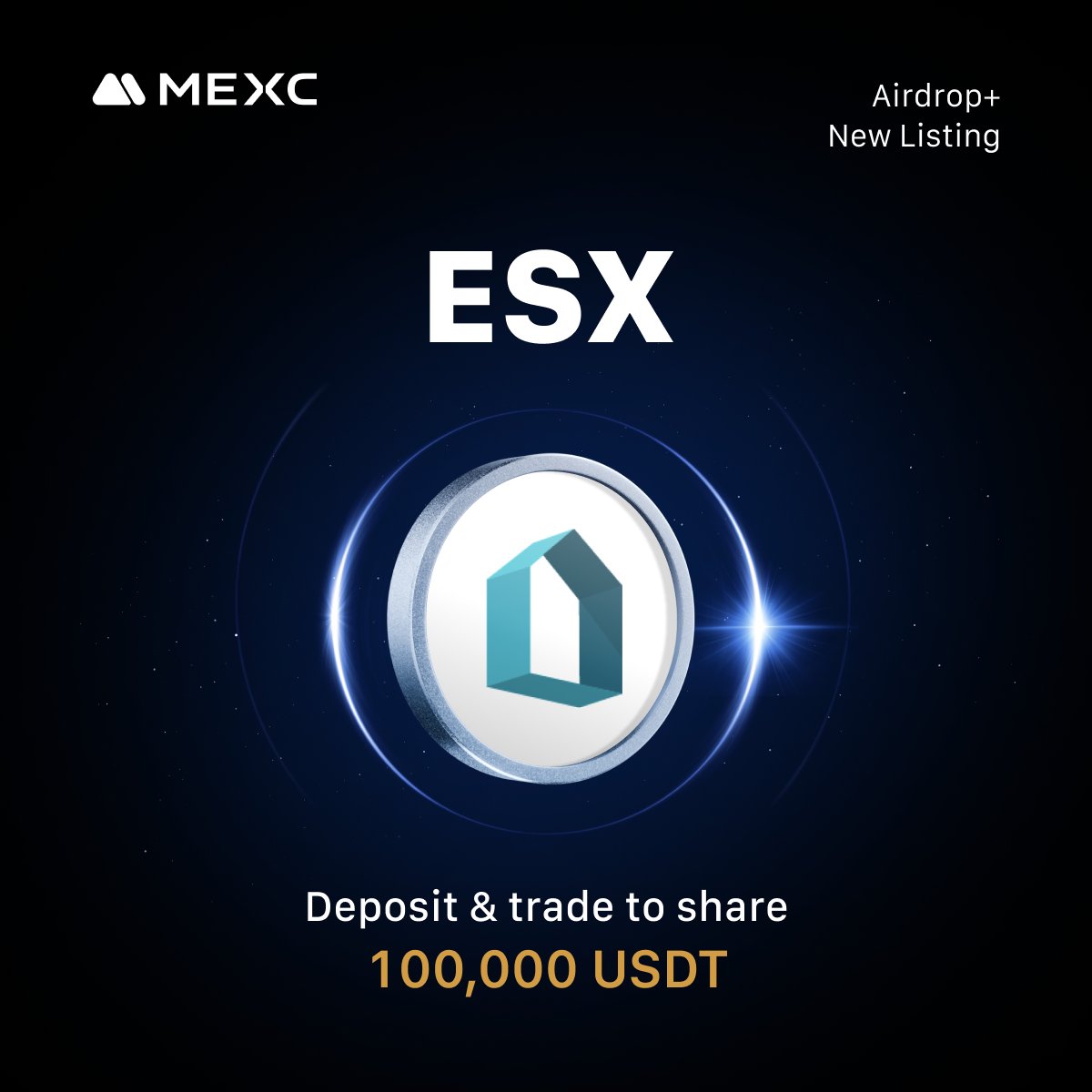 MEXC_Listings's tweet image. 🪂 #MEXC $ESX #Airdrop+ Online NOW 🪂

🔹 $ESX @estatexeu
🔹 $ESX/USDT Trading: Jun 18, 2025, 14:00 (UTC)
🎁 Reward Pool:  100,000 $USDT

👇Deposit &amp;amp; Trade to share the prize pool
mexc.com/token-airdrop/…