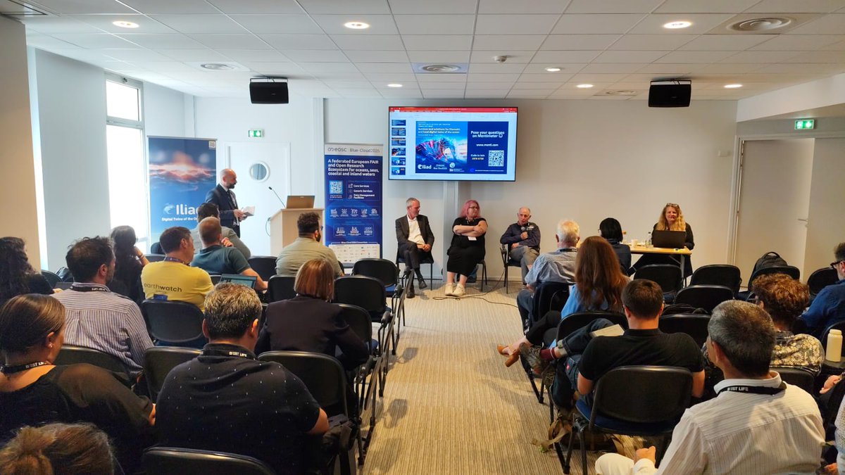 Iliad Digital Twins of the Ocean (@ocean_twin) on Twitter photo The joint workshop of Iliad & <a href="/BlueCloudEU/">Blue-Cloud 2026</a>, concluded with a presentation by Garabet Kazanjian, titled “Digital Twins of the Ocean: Think Global, Twin Local”. Then, a panel discussion was moderated by Kazanjian together with Anton Ellenbroek, Zoi Konstantinou, and Malcolm Heron. The joint workshop of Iliad & <a href="/BlueCloudEU/">Blue-Cloud 2026</a>, concluded with a presentation by Garabet Kazanjian, titled “Digital Twins of the Ocean: Think Global, Twin Local”. Then, a panel discussion was moderated by Kazanjian together with Anton Ellenbroek, Zoi Konstantinou, and Malcolm Heron.