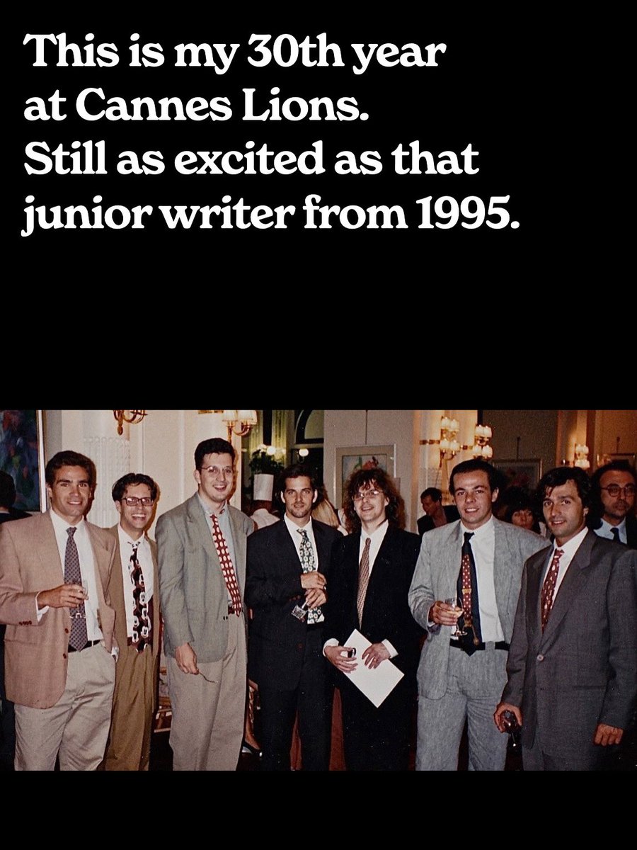 My ad nerd friends thought we had to wear suits. I’m the one in a Mickey Mouse tie and an oversized beige suit borrowed from my dad. Rui was holding a fork, waiting for the free food.