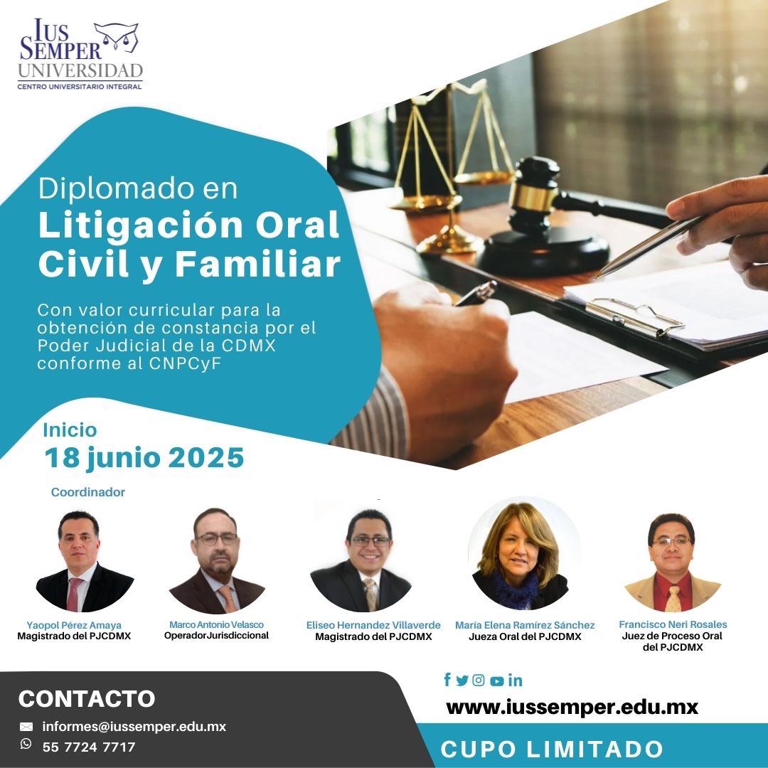 📢Estamos por iniciar! Es momento de no quedarte atrás a las nuevas prácticas ⚖️📚