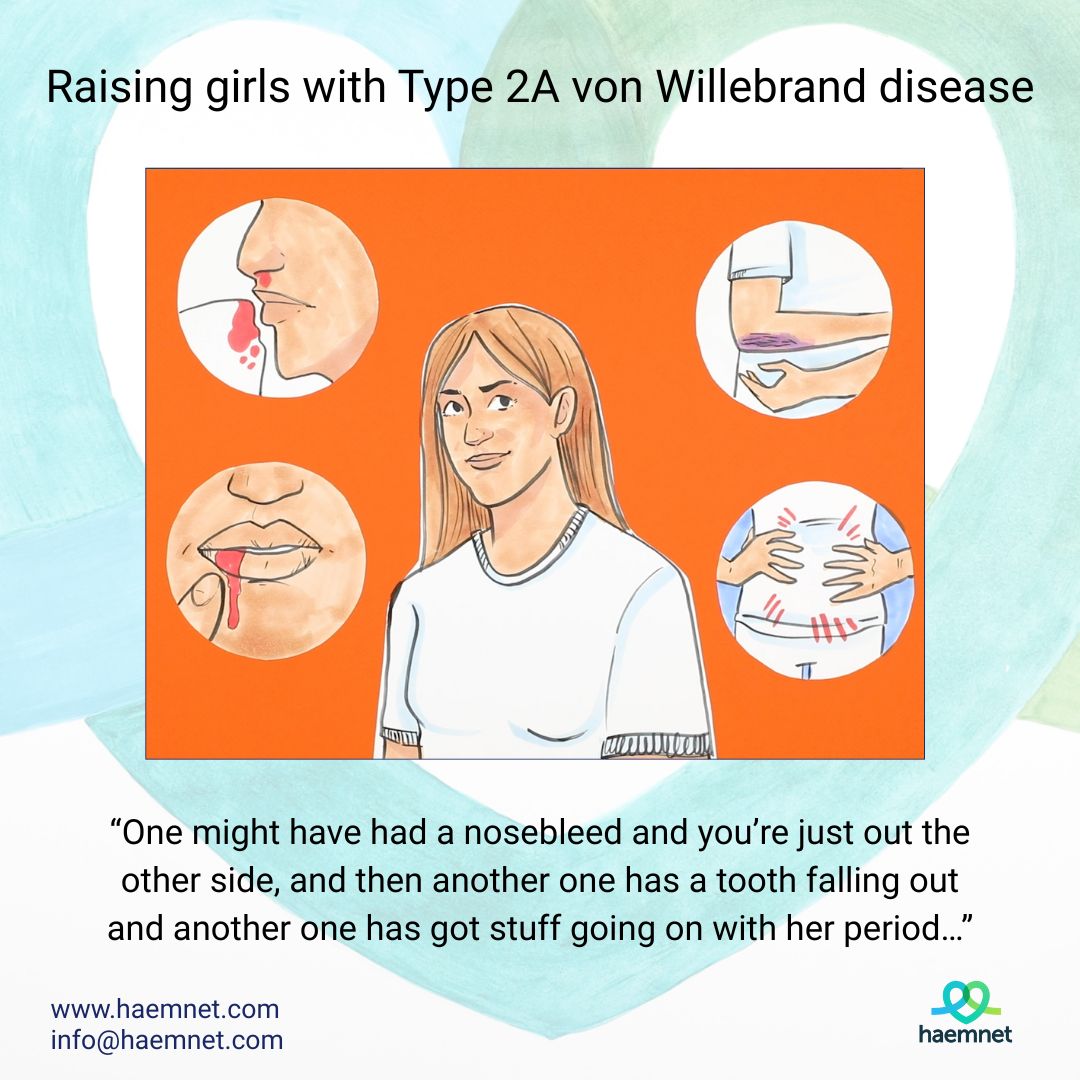 Jo and Alex have four children — three of them have Type 2A von Willebrand disease, and they describe family life as "a roller coaster of extremes". Find out more about their story on the Haemnet blog: loom.ly/WAmii0Q

#vonWillebrandDisease #VWD #bleedingdisorders