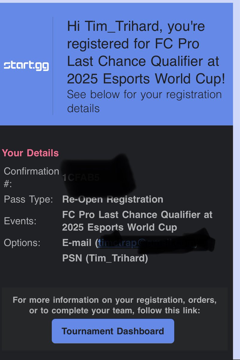 Registered for the EWC Last chance Qualifier✅

Gonna have to sort out Visa + Vaccines now! 

🔜🇸🇦
