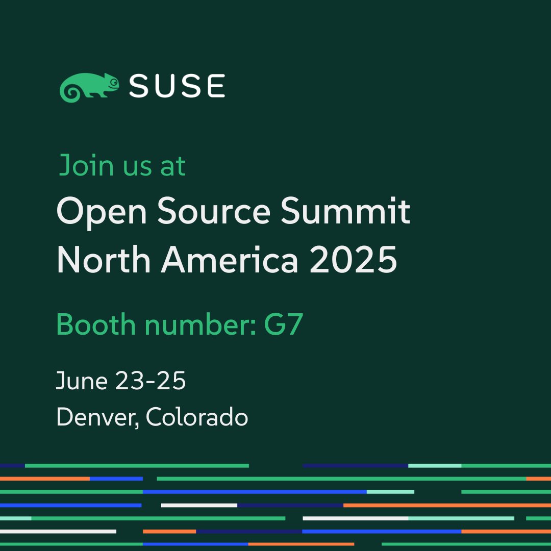 ⌛We’re just a week away from #OSSummit NA 2025 in Denver. 📍Stop by our booth G7 to explore hands-on demos and connect with our experts. Catch the session ‘The Accidental Maintainer’ with SUSE’s <a href="/Divya_Mohan02/">Divya Mohan || 🦋: divyamohan.com</a> and <a href="/Cisco/">Cisco</a> ’s Natali Vlatko on June 25.
👉 okt.to/ZjsIPr