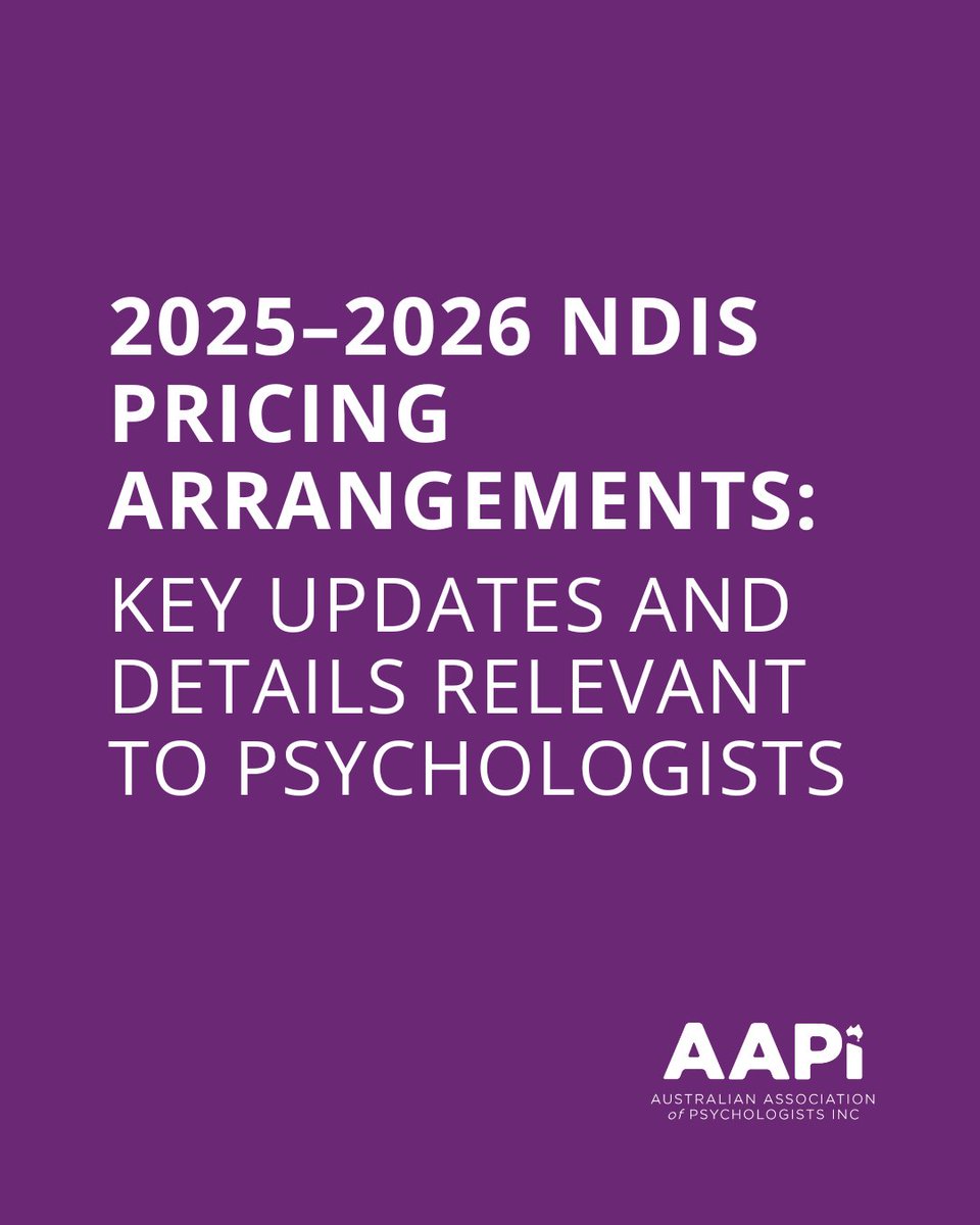The National Disability Insurance Agency (NDIA) has released its 2025-26 Price Guide. We've put together a comprehensive member guide covering the key changes - read it here: ow.ly/CEbv50WavTW
