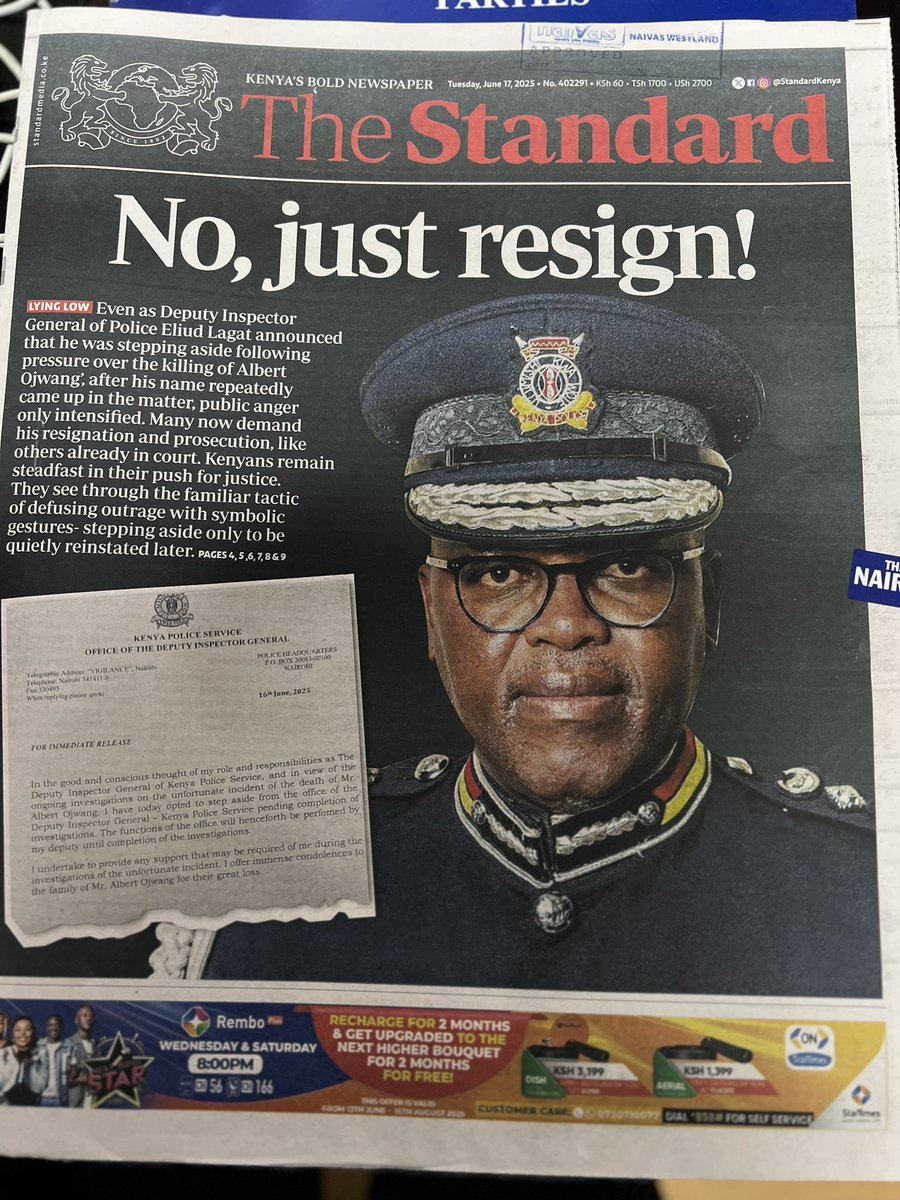 Standard mkiendelea hivi tutawatoa kwa hizo financial challenges that they said y’all were experiencing🙂‍↕️