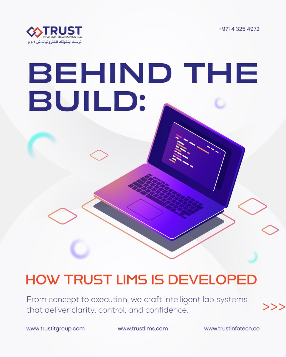 TrustInfotech's tweet image. Behind the Build 🔍
From concept to code, Trust LIMS brings clarity, control, and confidence to every lab.
Smart solutions. Seamless execution.

#TrustLIMS #LabAutomation #SmartLabs #TechWithPurpose #GrowBusiness