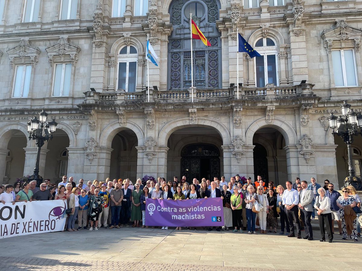 a #Coruña en contra de las violencias machistas.